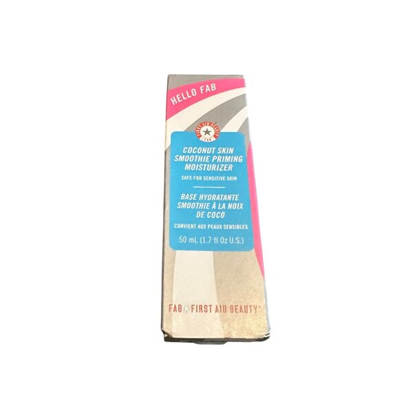 First Aid Beauty Hello FAB Coconut Skin Smoothie Priming Moisturizer NIB Sealed - Picture 1 of 6